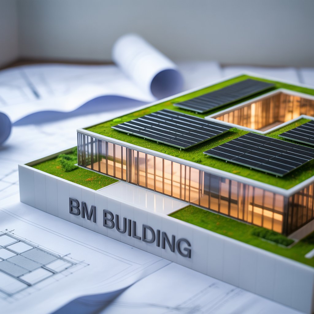 Maquette bâtiment durable BM Building